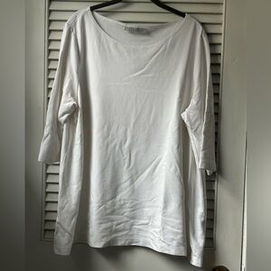 Women’s Bryn Walker white short sleeve top XXL